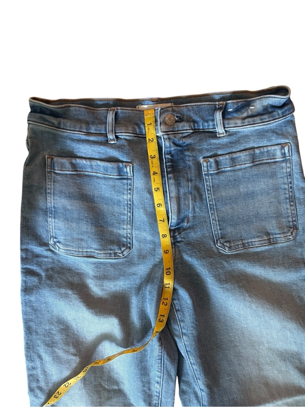 Like New-Madewell Emmett Wide-Leg Full Length Patch Pocket -Size 30 - Atlin Wash - Picture 9 of 10